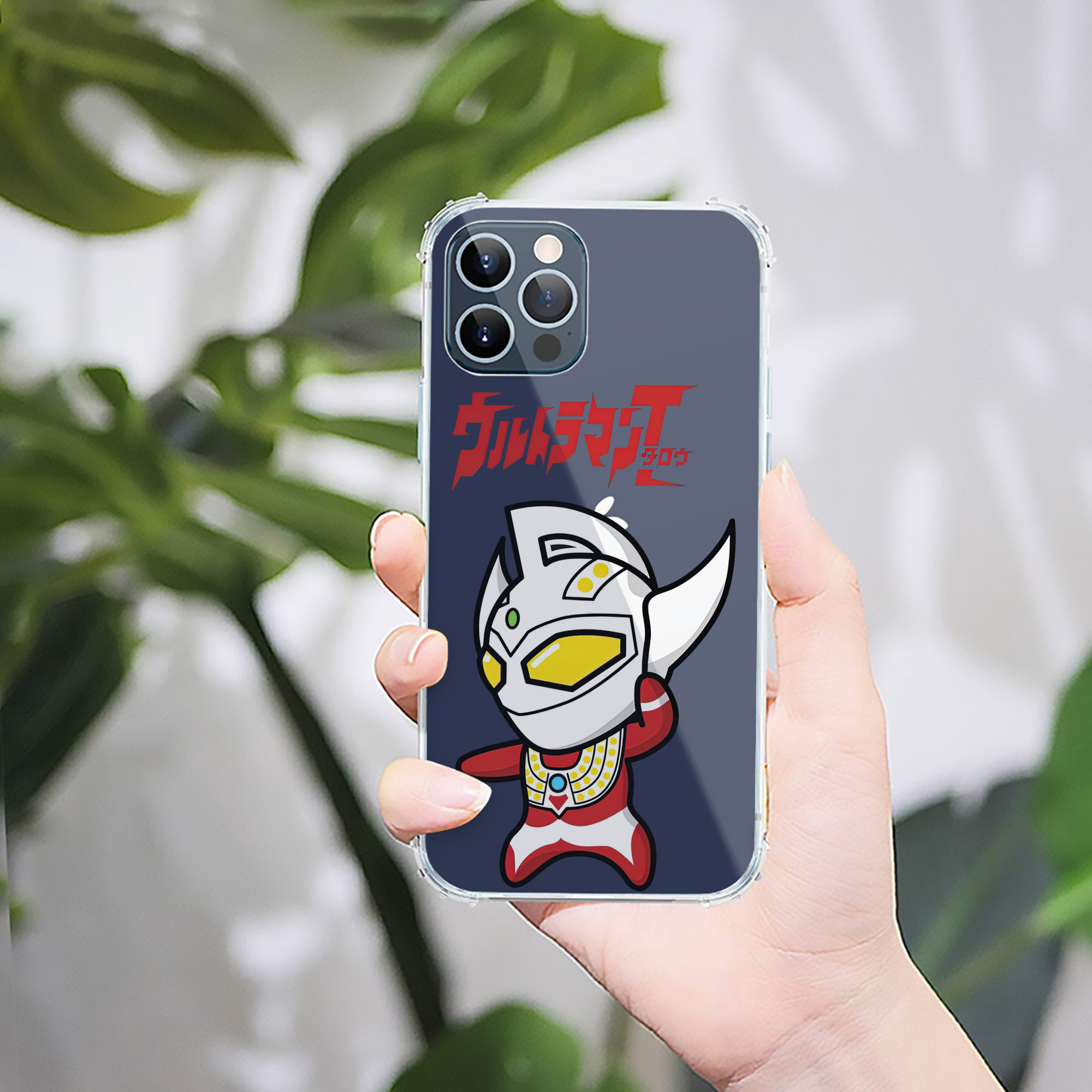 （画像用） ウルトラマン Ultraman 【iPhone 12シリーズ対応】透明スマホケース（クリアソフトケース）